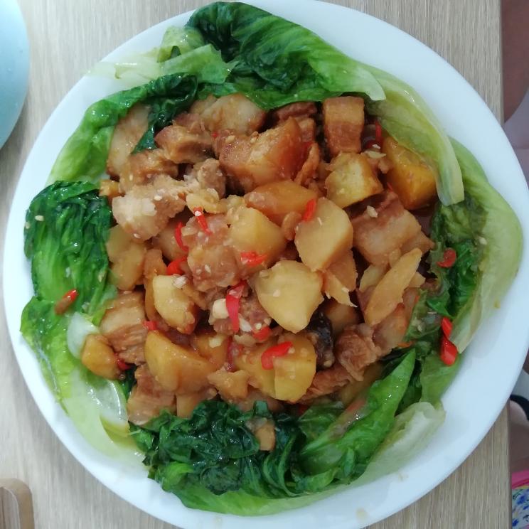 电饭煲土豆焖肉的做法 步骤6