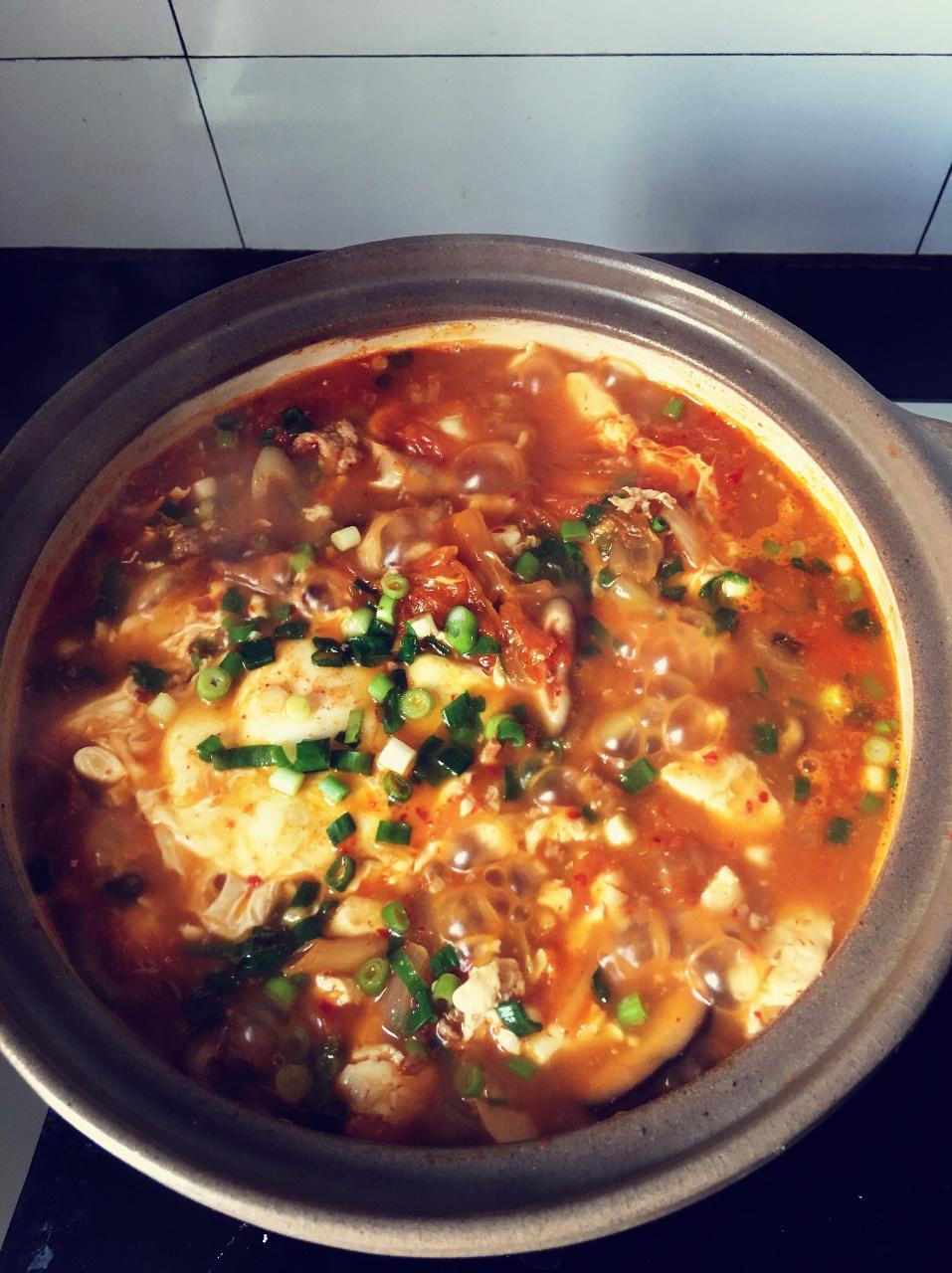 韩式豆腐锅 Korean Tofu Hotpot