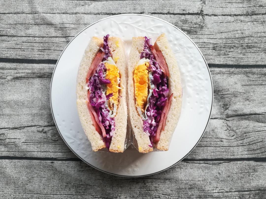 如何做超厚的沼三明治~详细tip！牛油果鸡蛋午餐肉三明治~