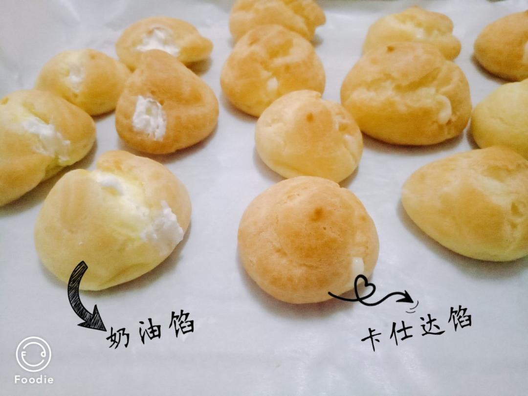 酥皮奶油泡芙--#皮黑森林#