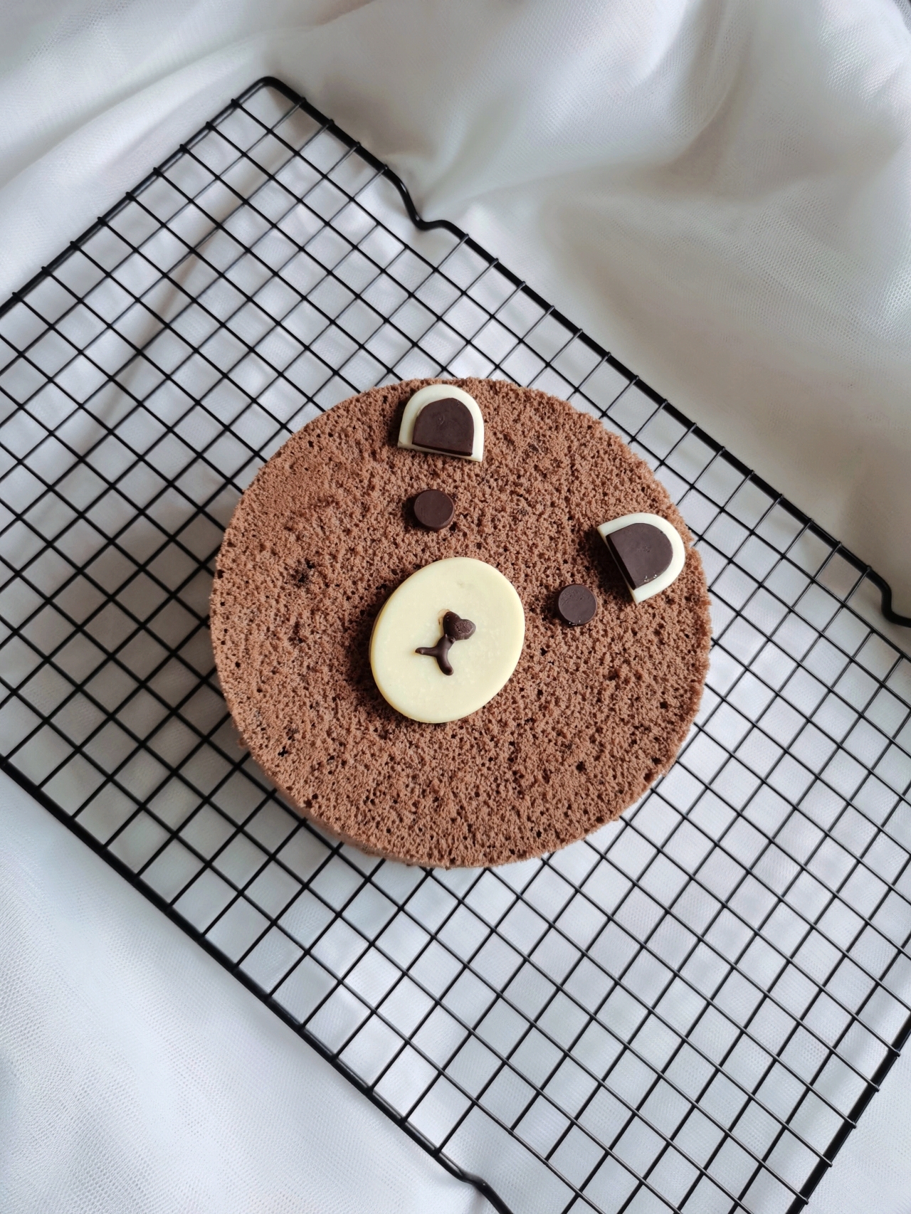 超萌布朗熊🧸 6寸巧克力戚风蛋糕