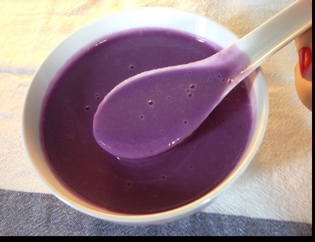 saoirse做的紫薯牛奶