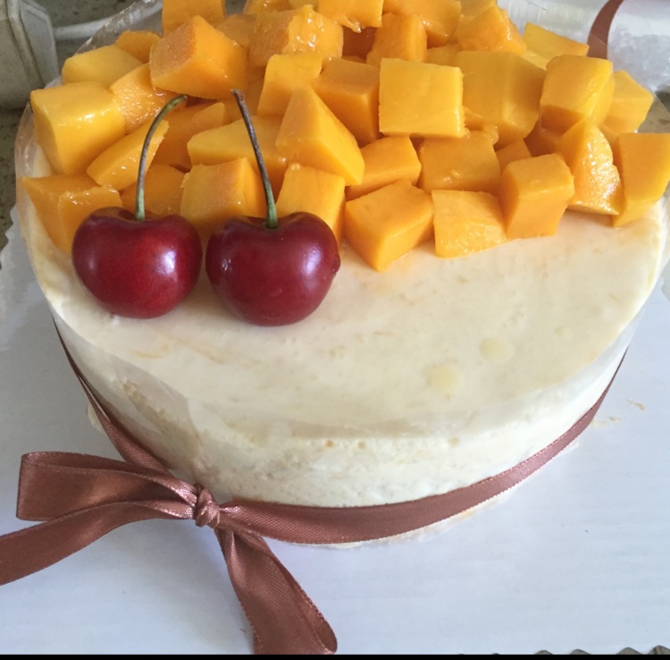 小清新芒果慕斯蛋糕