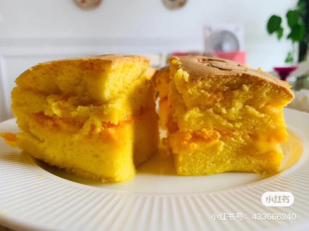 古早芝士咸蛋黄夹心蛋糕