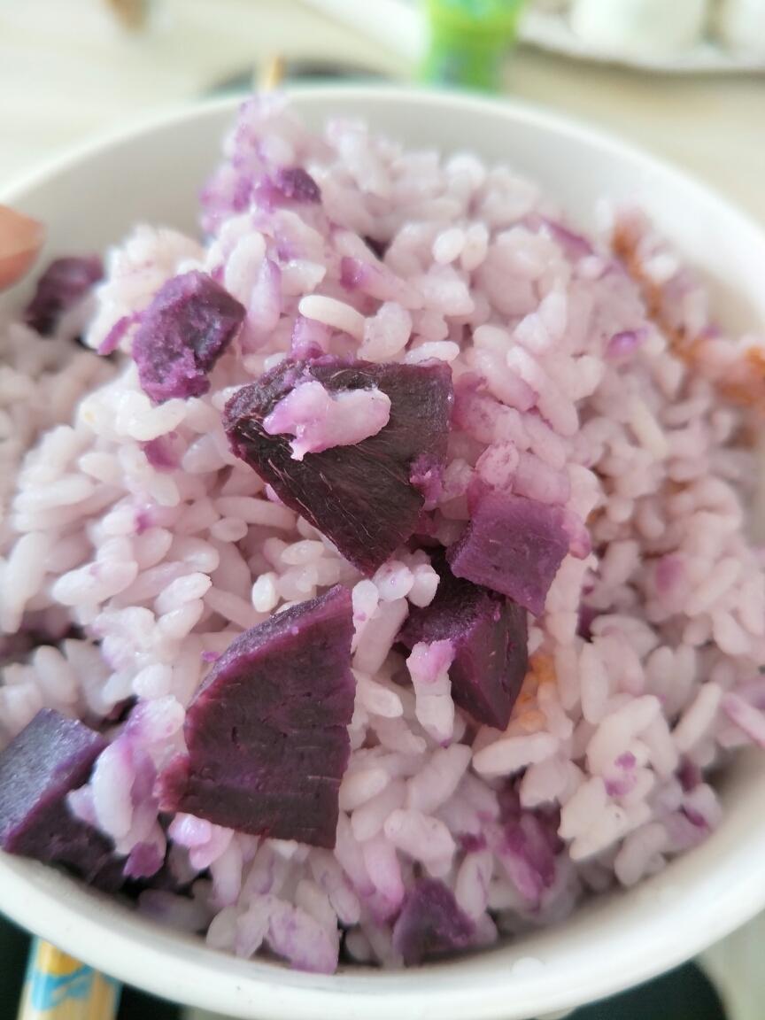 紫薯饭的做法