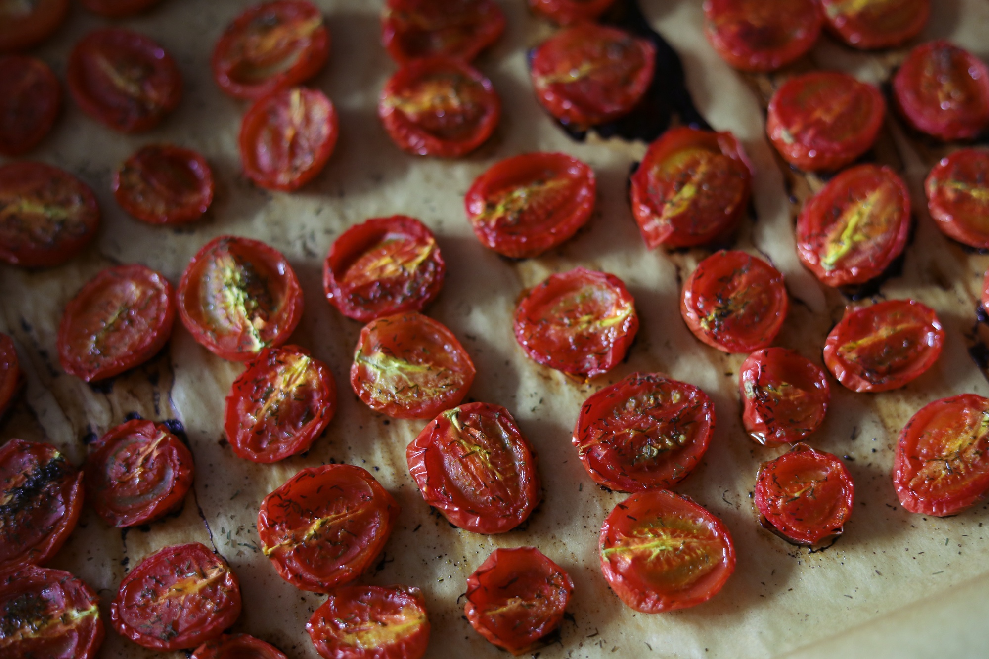 慢烤番茄酱&油浸小番茄【低卡】的做法 步骤4