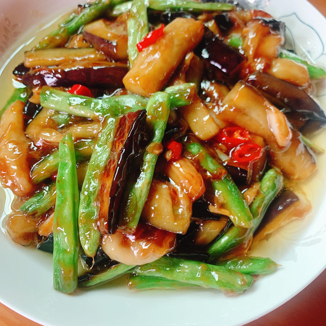 豆角烧茄子