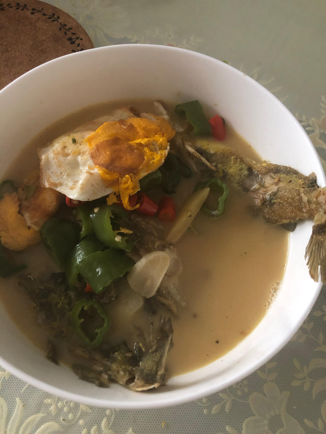 黄骨鱼烧荷包蛋