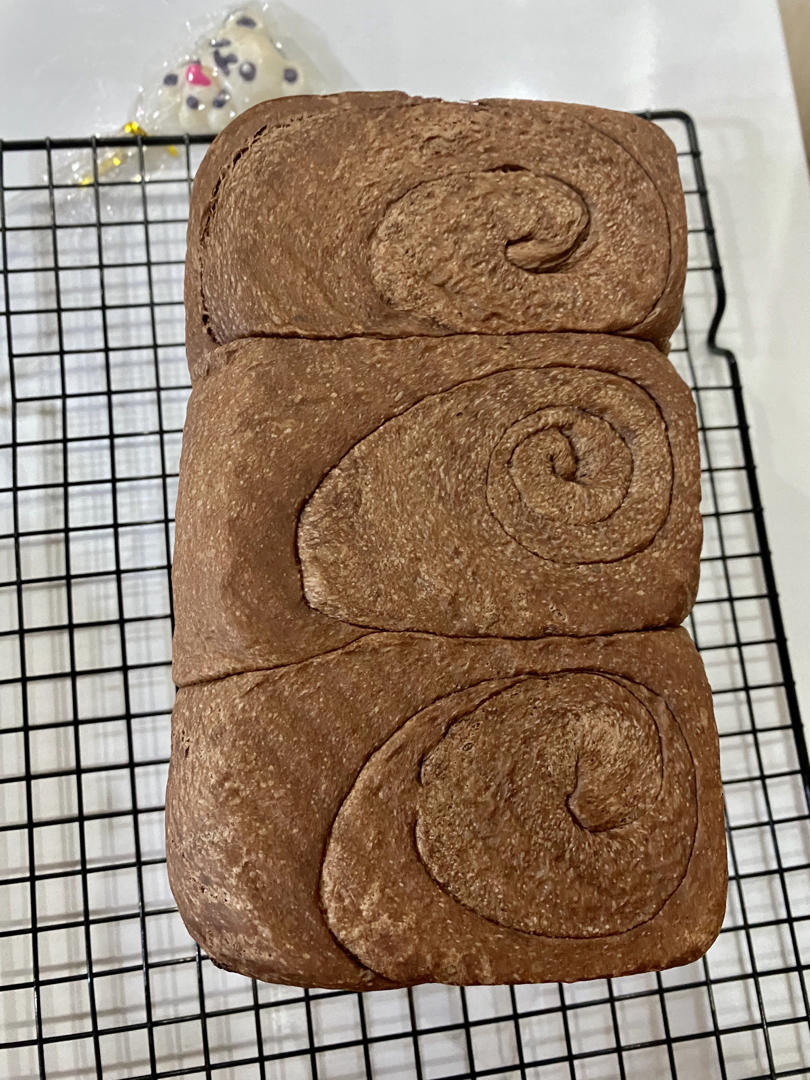 双倍浓郁的可可巧克力吐司