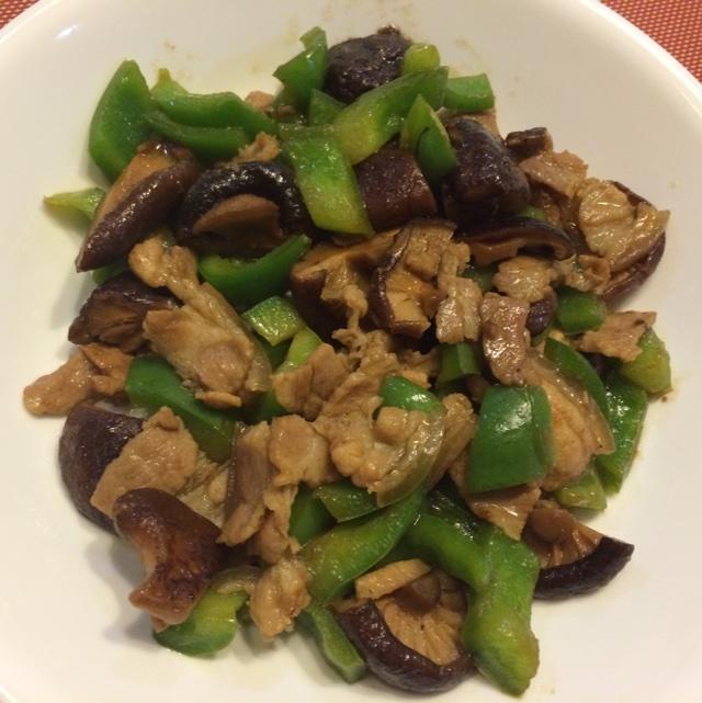 香菇炒肉，超级下饭哦