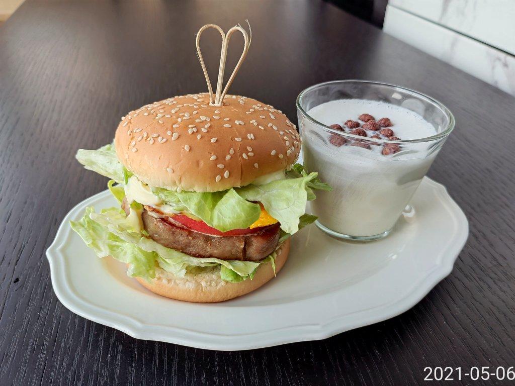 肯德基早餐汉堡轻松在家做 ---『玉米鸡肉汉堡包』