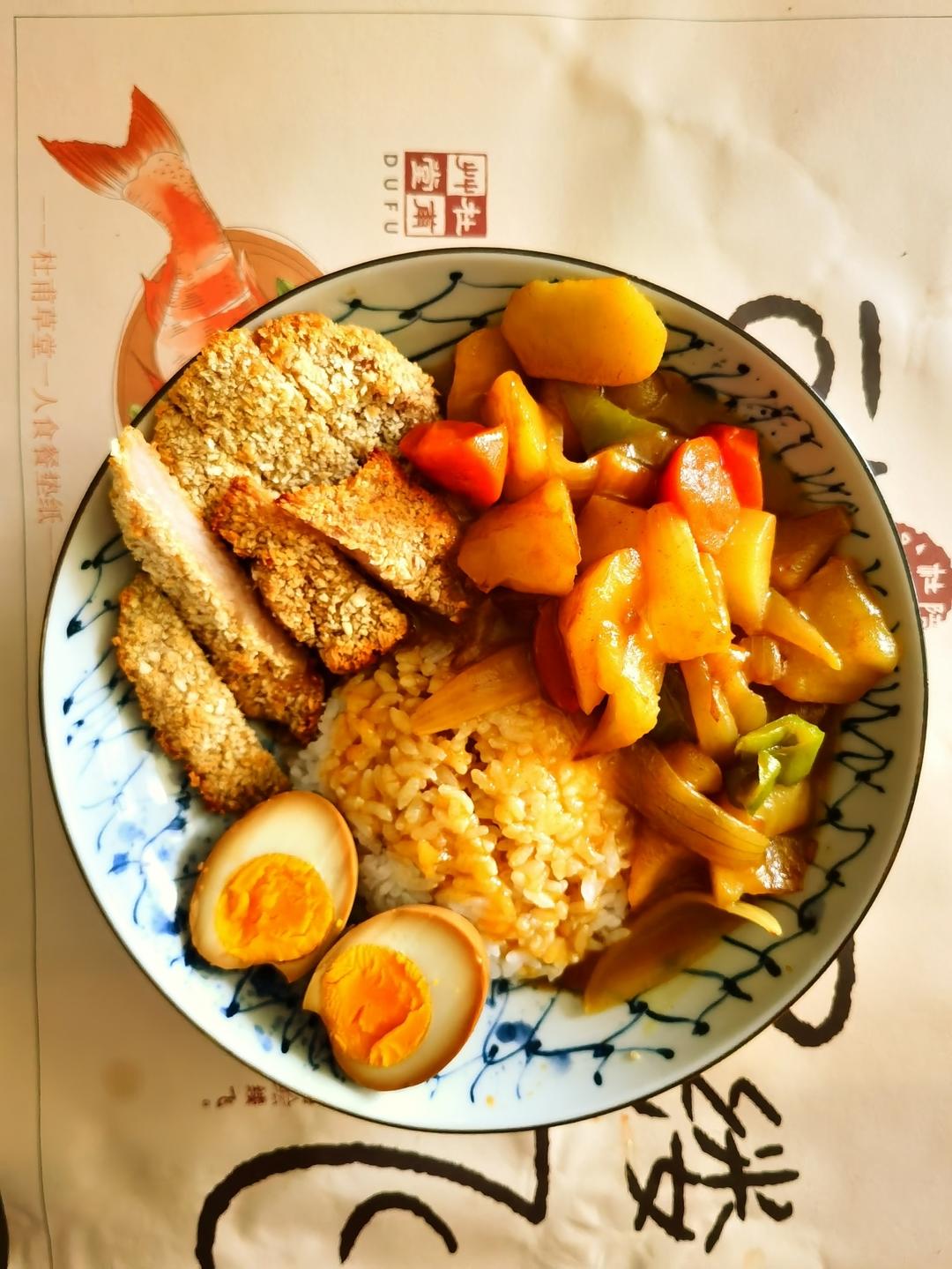 日式炸猪排咖喱饭