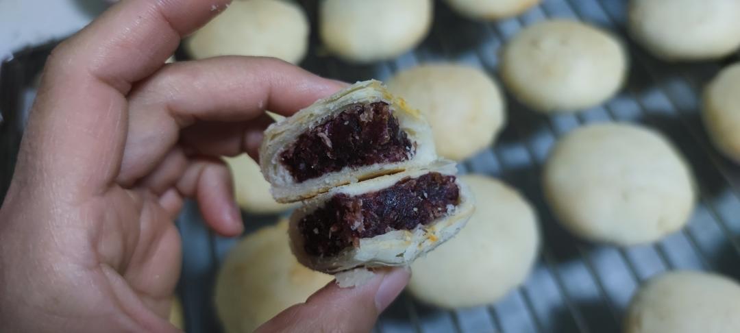 玫瑰鲜花饼，快手烫面法免出膜版，超级香酥！