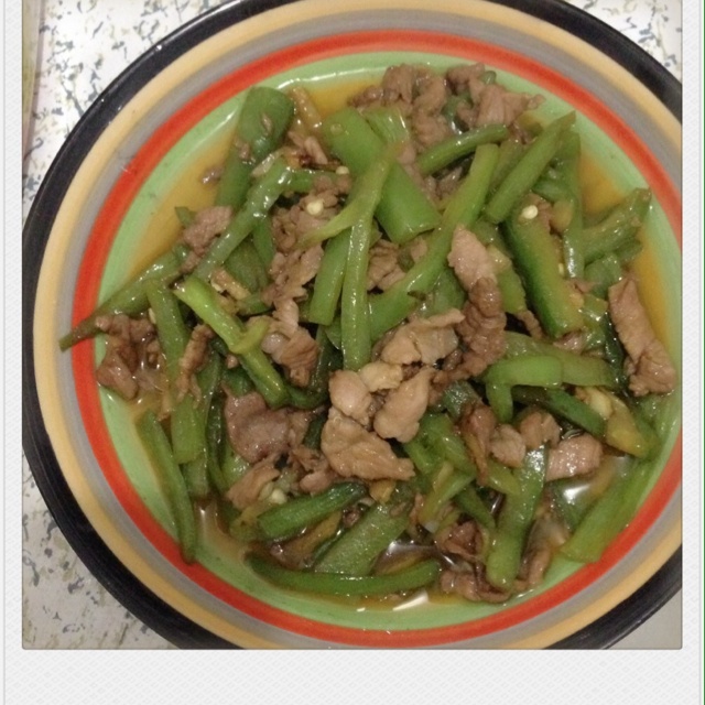 尖椒洋葱炒肉丝