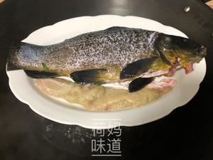 【二十分钟快手菜】清蒸丁桂鱼的做法 步骤9