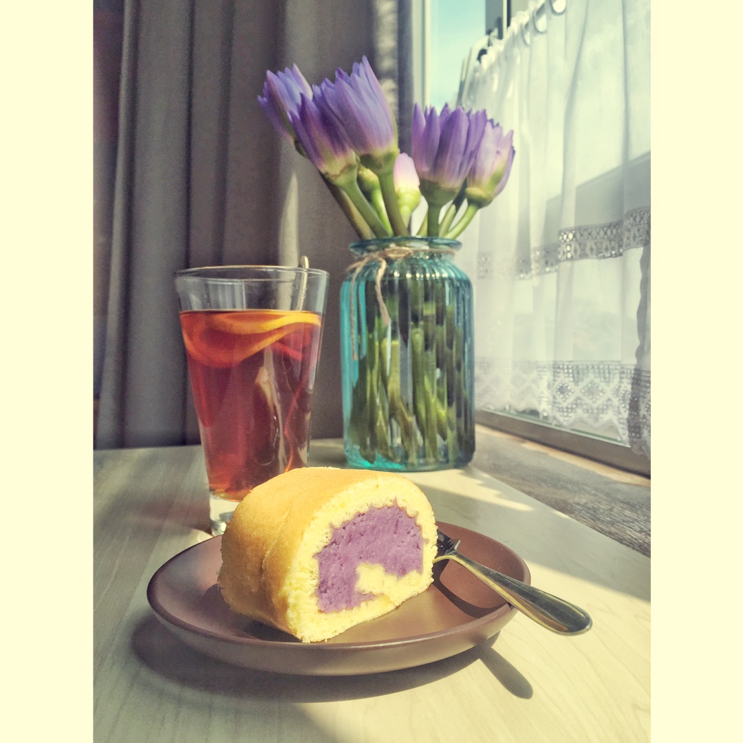 香芋紫薯蛋糕卷