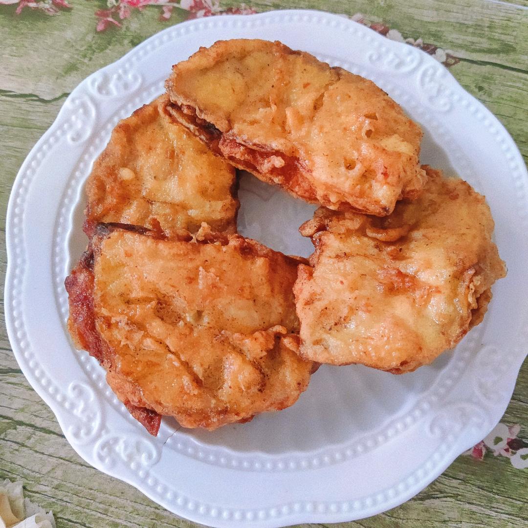 酥炸茄盒￨外酥里嫩