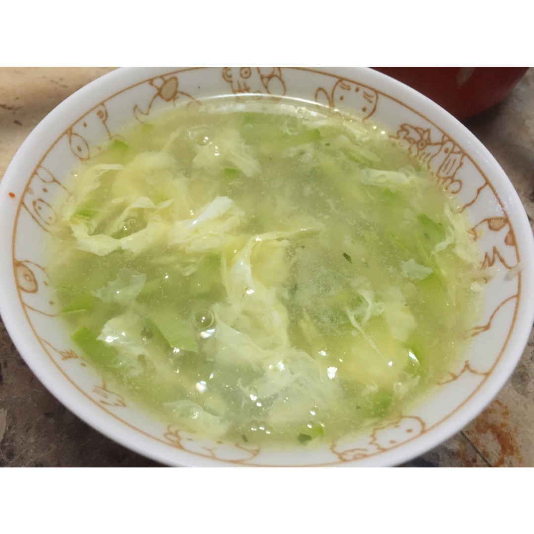 西葫芦蛋汤