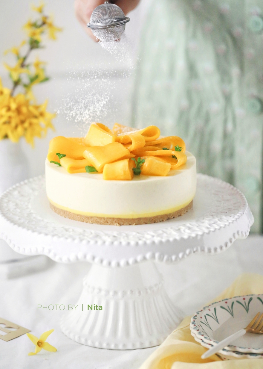 芒果芝士蛋糕【复刻cookingtree系列】的做法