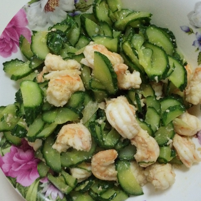 虾仁炒青瓜