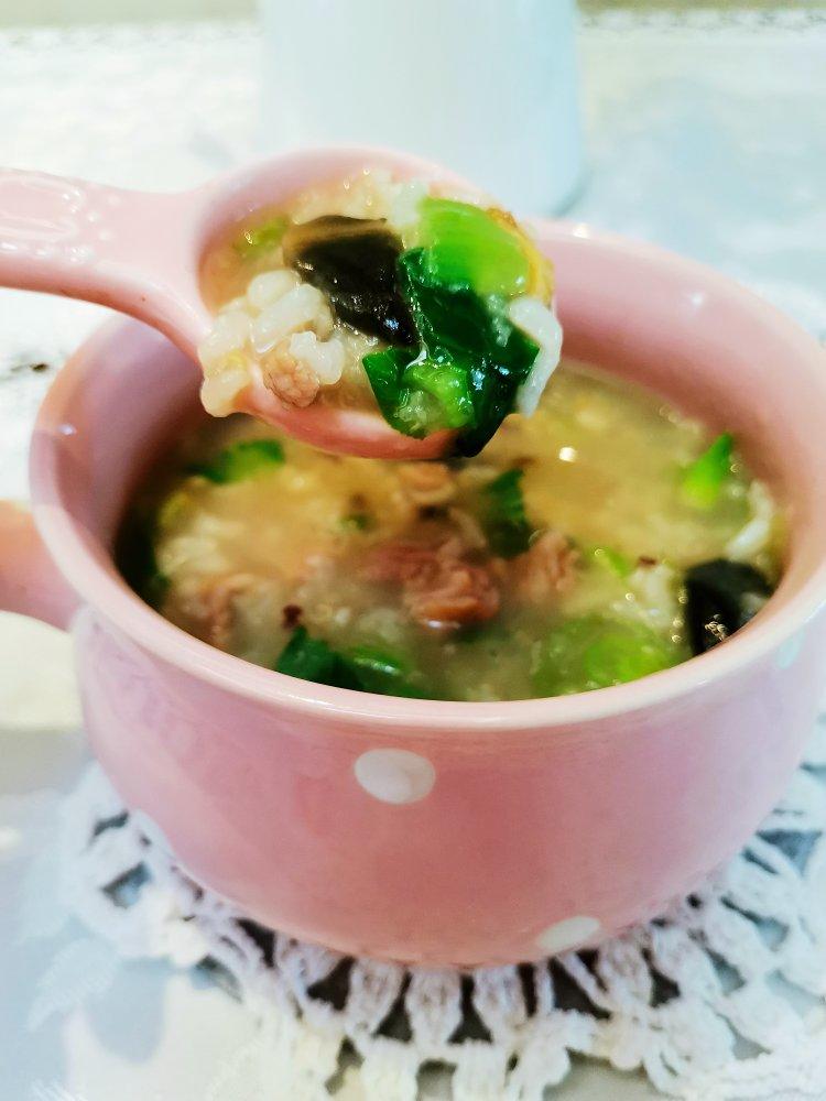 妈妈👩教我做的皮蛋瘦肉粥🥣简单快捷美味😋