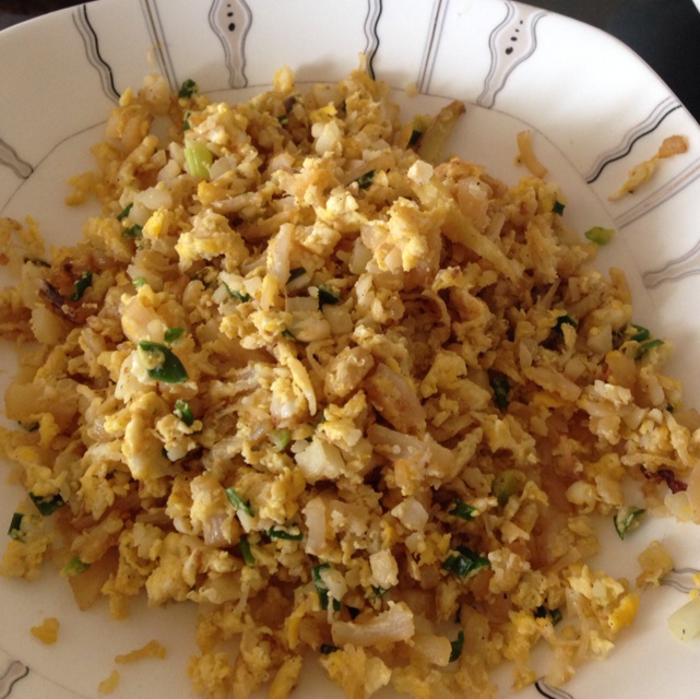 干贝炒鸡蛋（中式的scrambled egg）