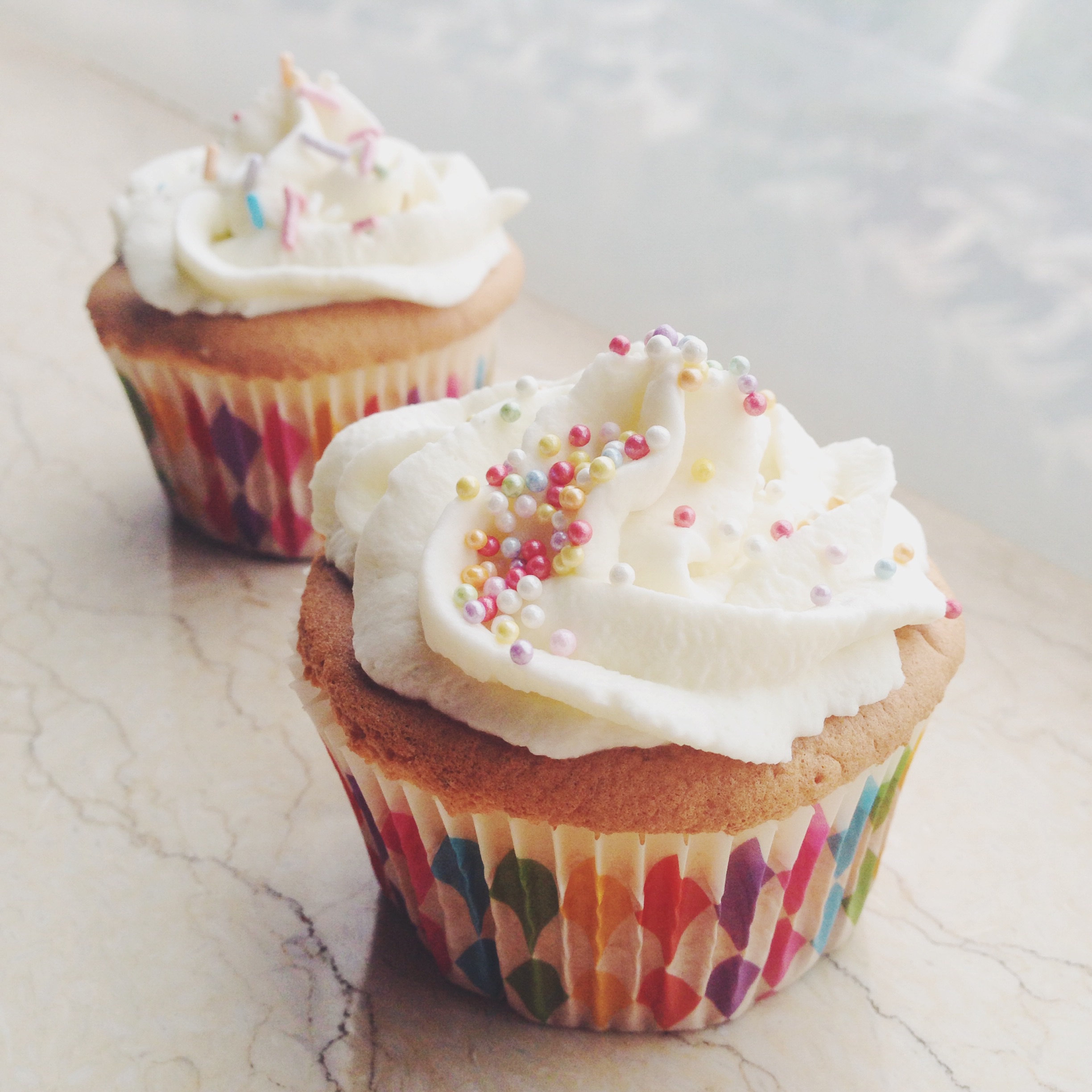 鲜奶油戚风杯子蛋糕（纸杯蛋糕）