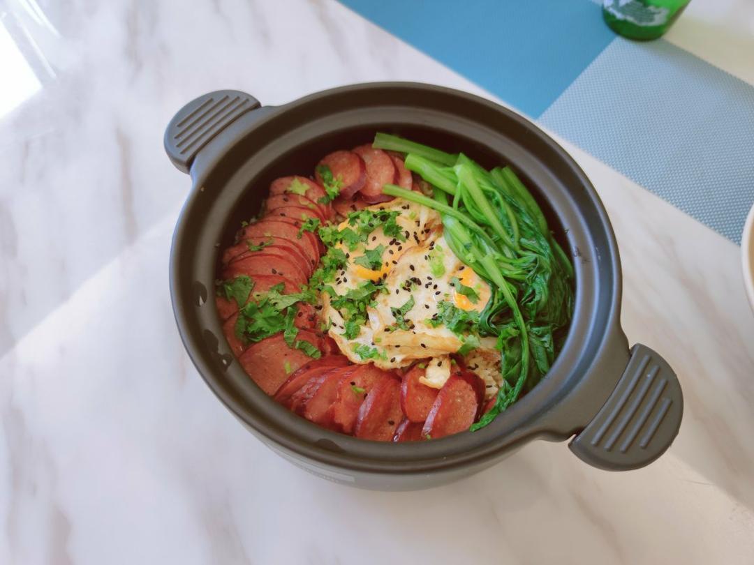 香喷喷的🍲腊肠煲仔饭（砂锅版）超简单神速