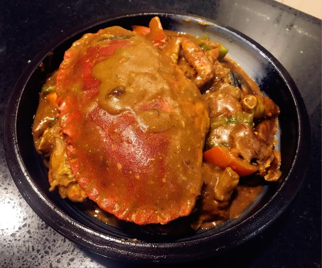 咖喱炒英国黄金面包蟹【主食-海鲜-面包蟹】