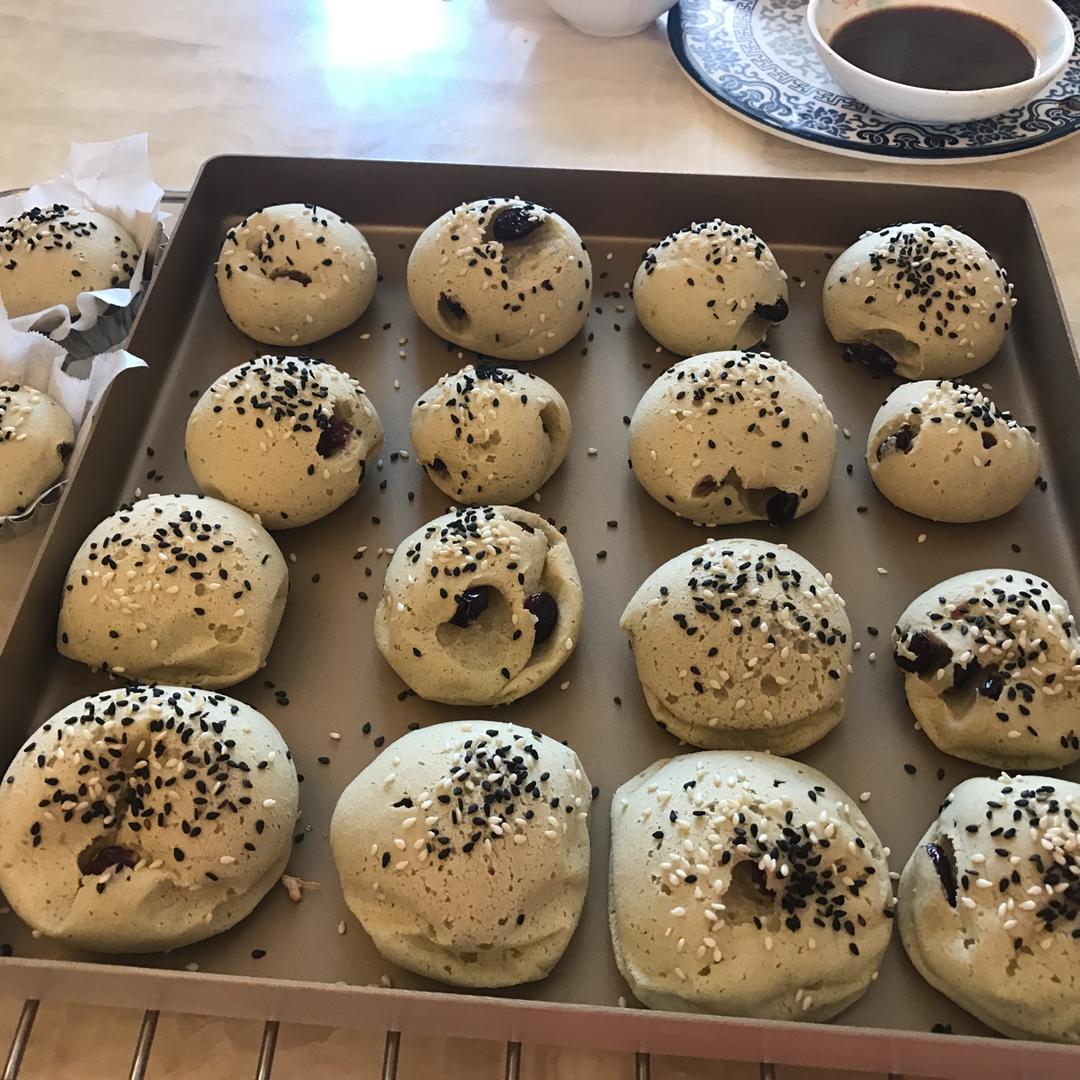 抹茶蔓越莓麻薯包（不回缩）