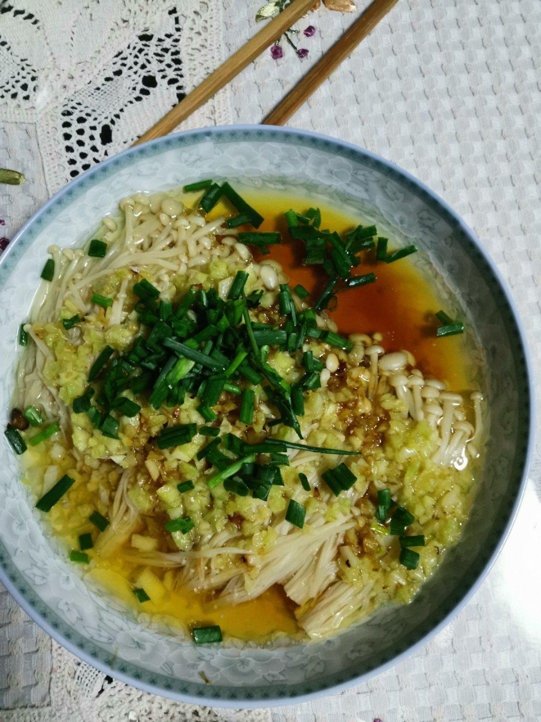 蒜蓉蒸金针菇