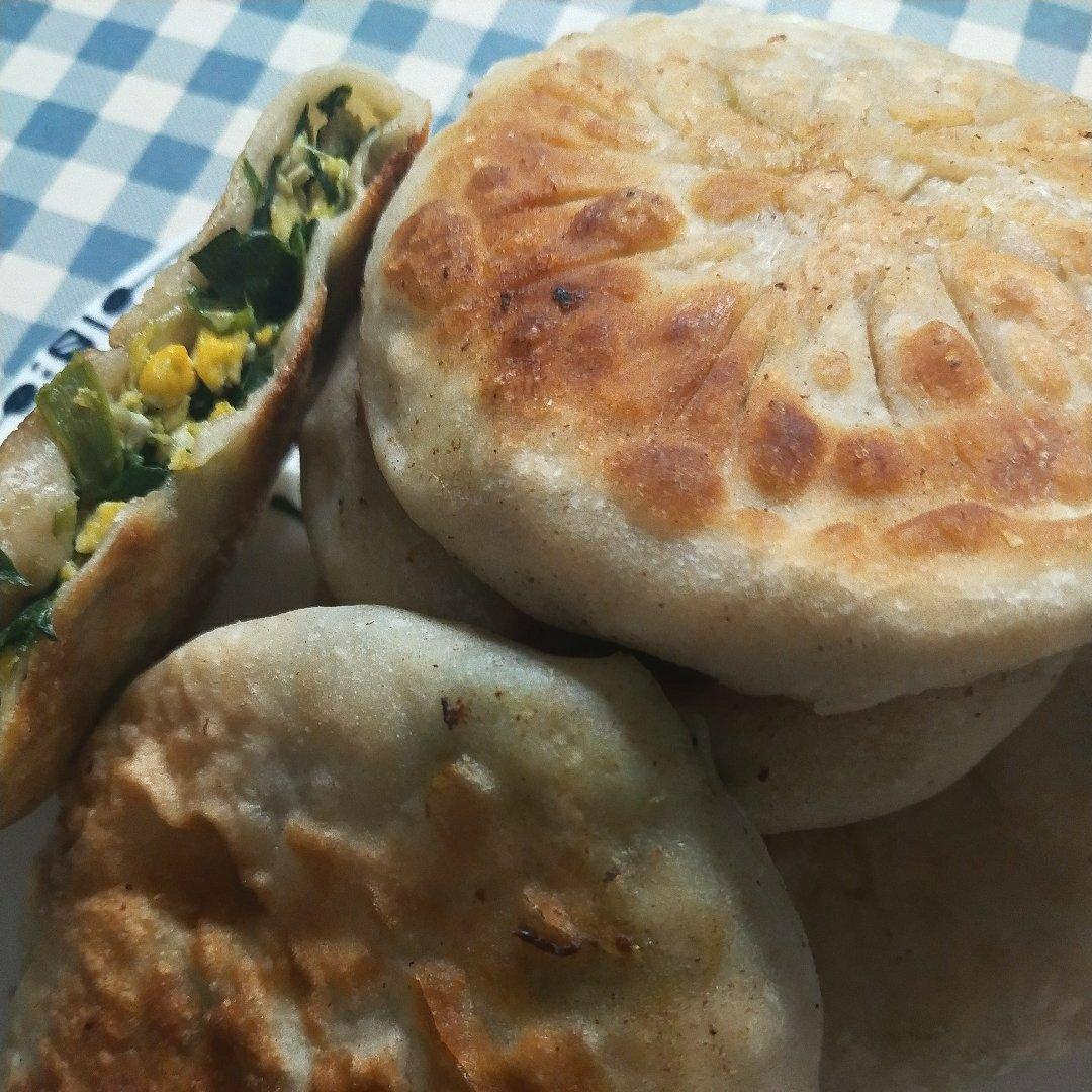 虾皮韭菜鸡蛋馅饼（图文）