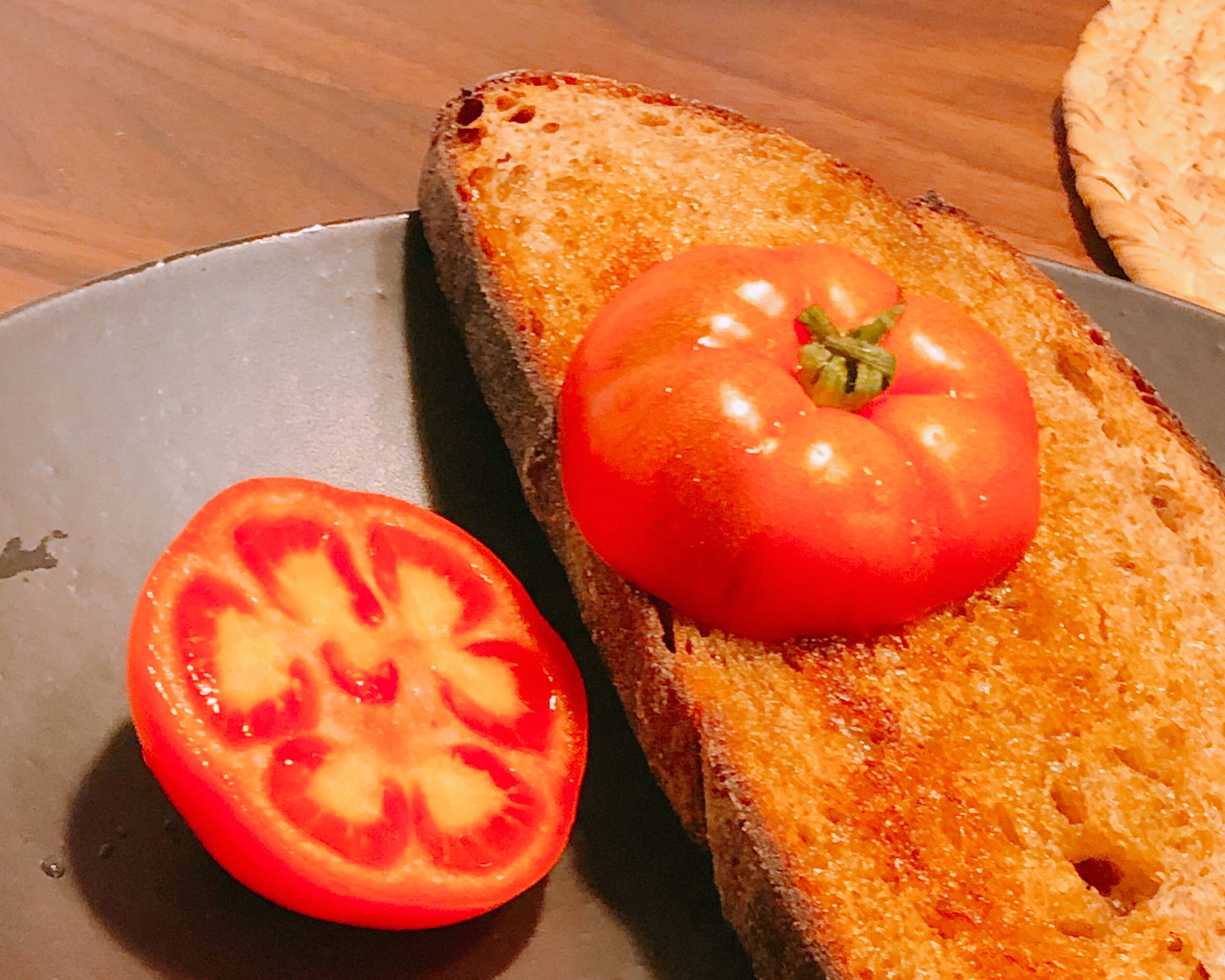 【素食】番茄油煎面包 快手早餐