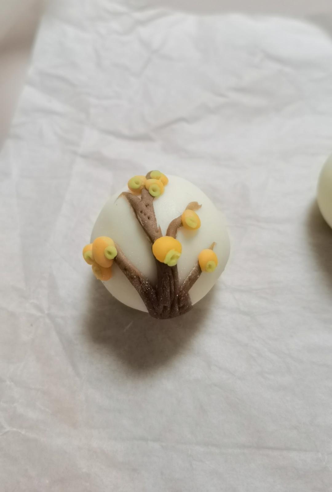 开运年夜饭～柿柿如意扇夹饼