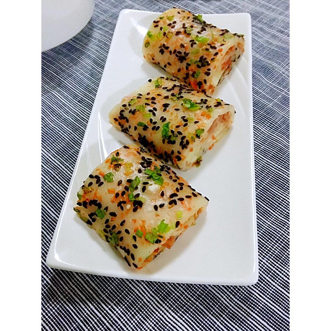 黑芝麻胡萝卜蛋卷