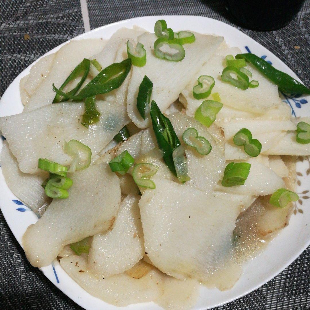 老丁的私房菜-清炒山药