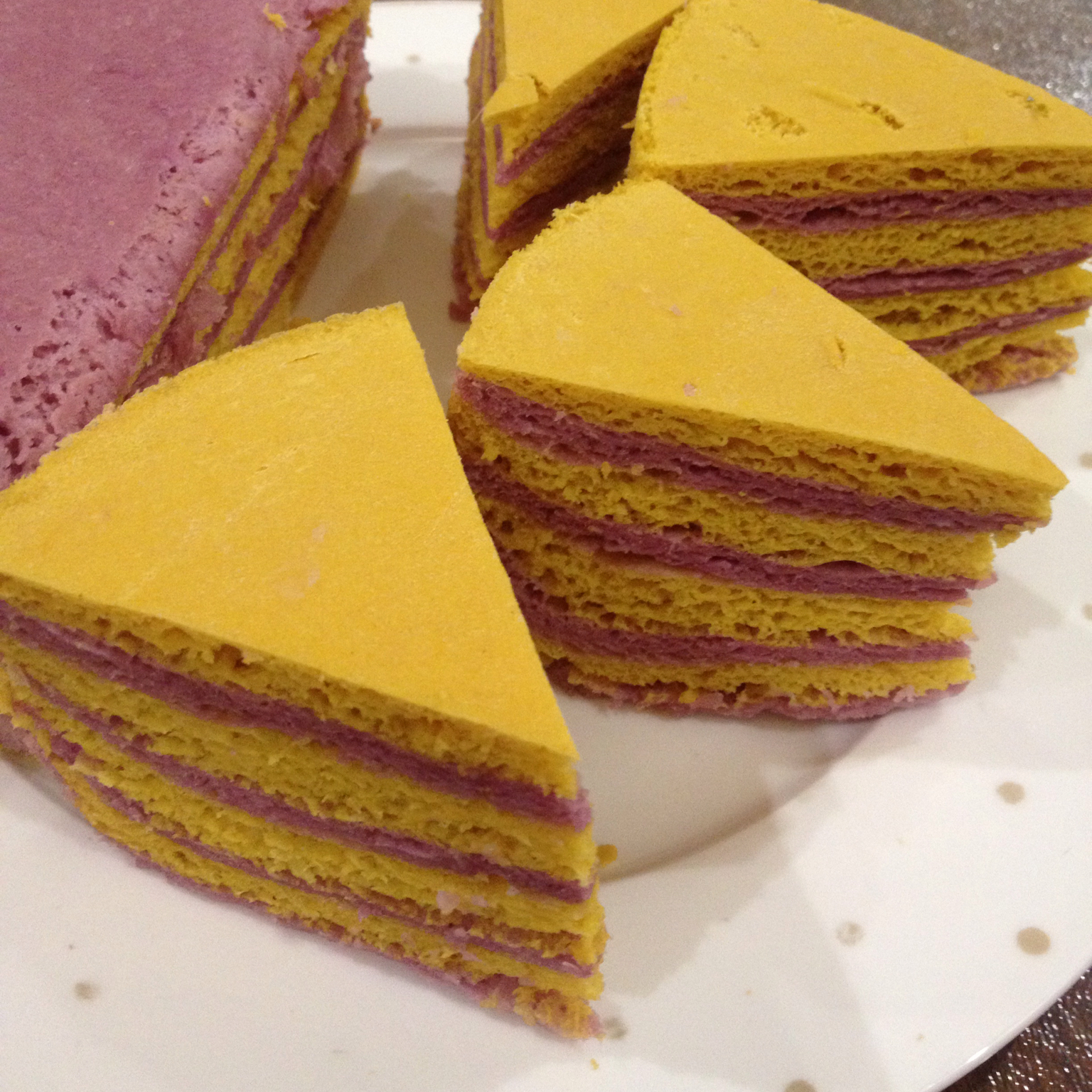 紫薯南瓜双色发糕