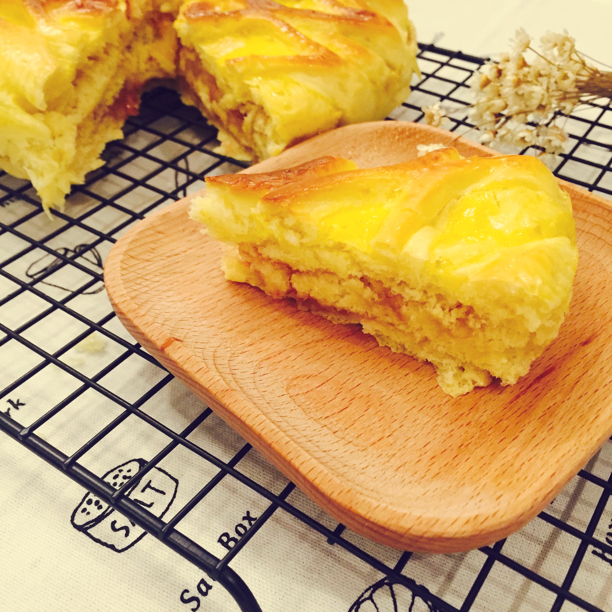 网纹果酱夹心面包