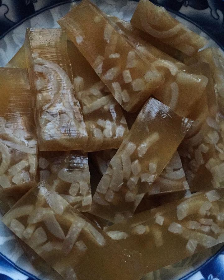 冷夜未央做的水晶猪皮冻