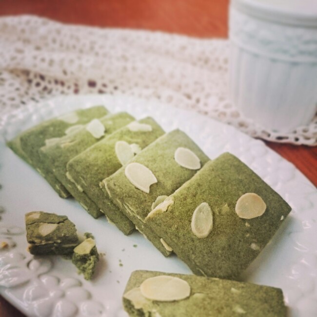 抹茶杏仁饼干