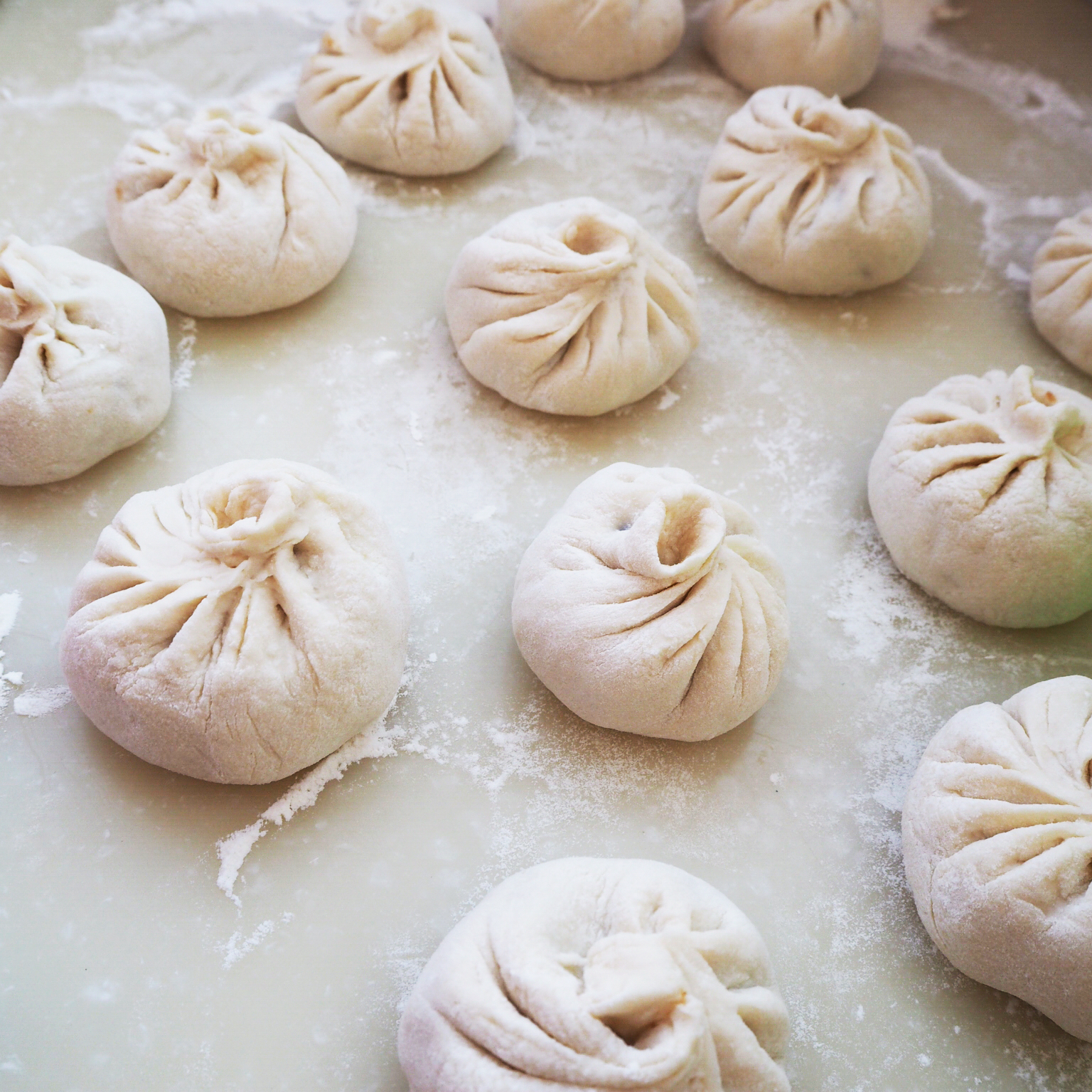 渺渺kaka做的干肠包子