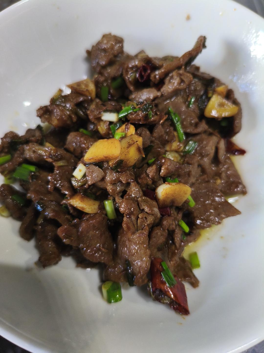 香辣孜然牛肉，我只吃自已做的，连炫三碗米饭