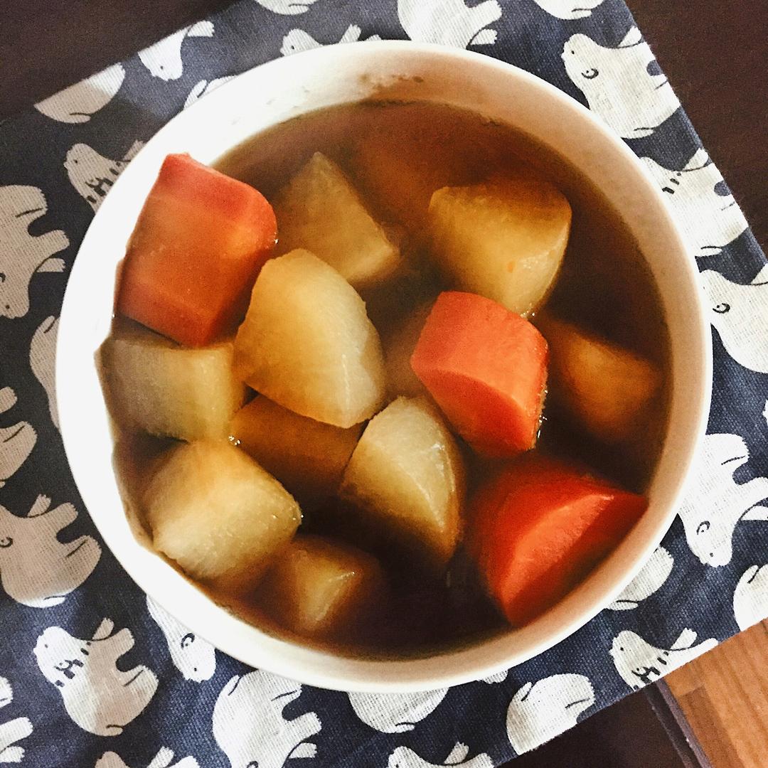 萝卜炖牛筋加蛋