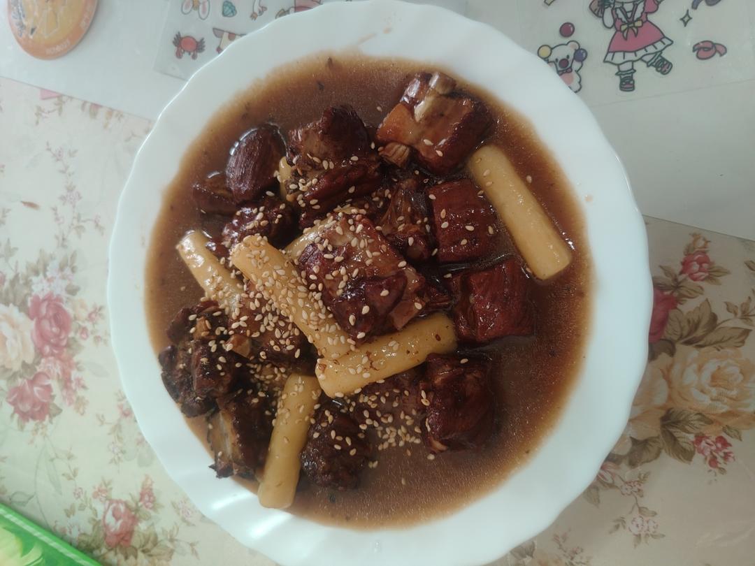 不加一滴水❗️好吃到光盘可乐排骨年糕❗️