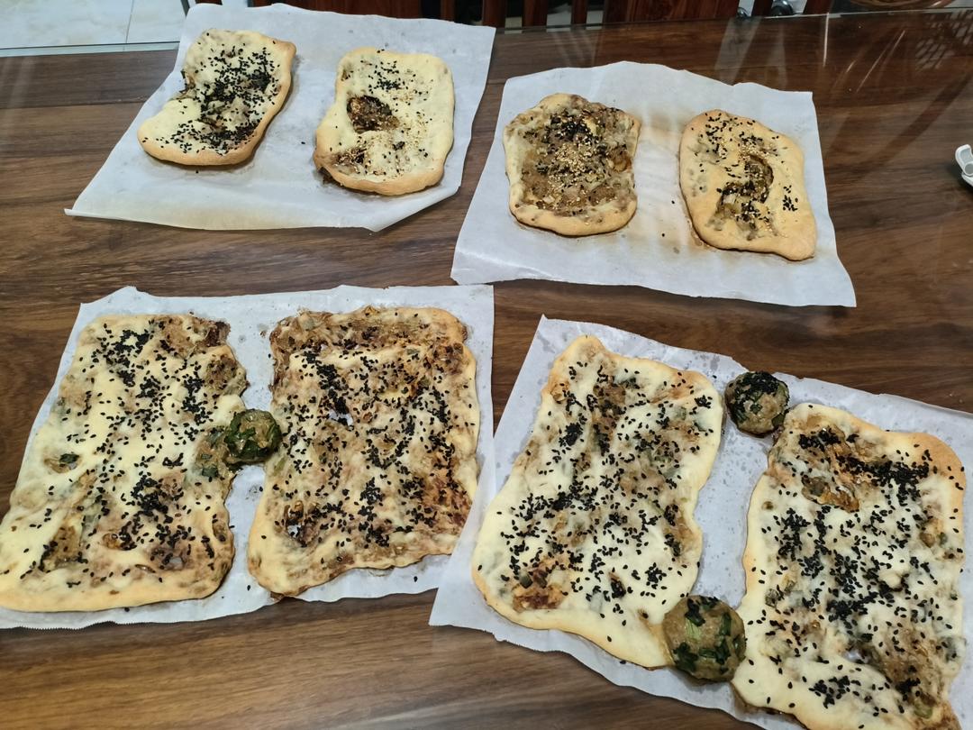 👩‍🍳香喷喷的榨菜鲜肉锅盔～吃一次忘不了💁🏻‍♀️