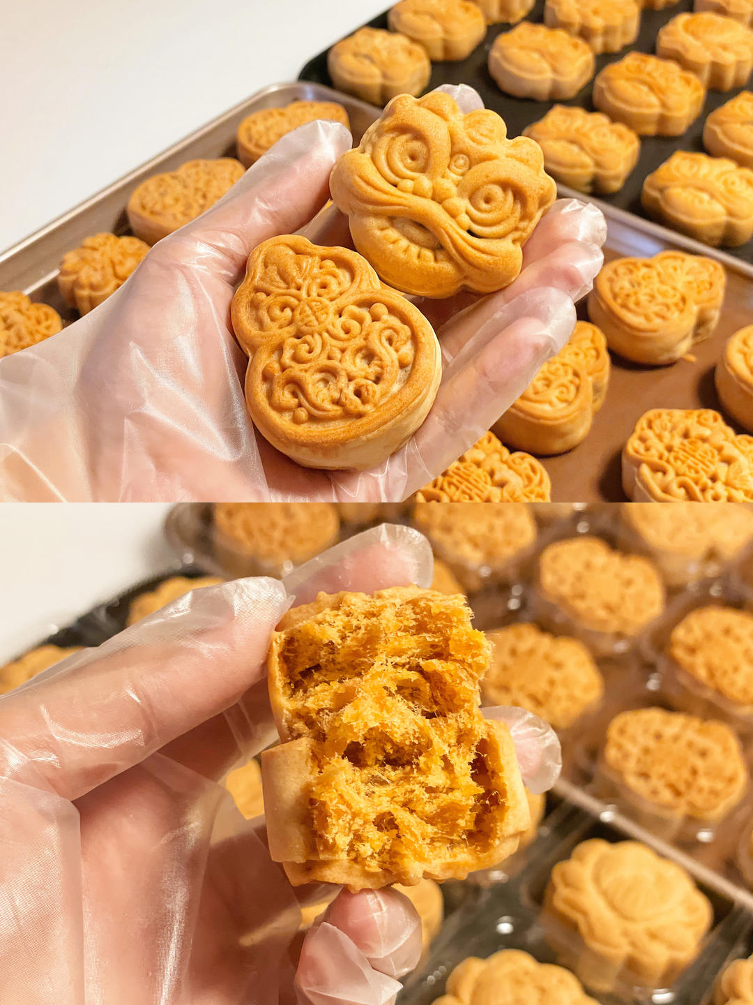 2款金沙咸蛋黄肉松月饼｜原味&辣味（含超快手馅料制作方法，不用炒）