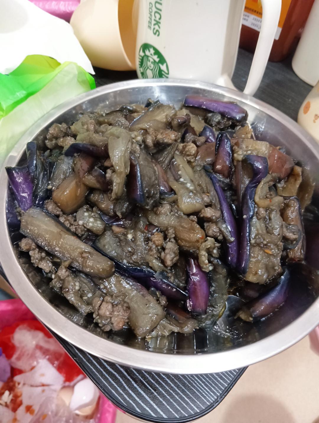肉沫茄子盖浇饭