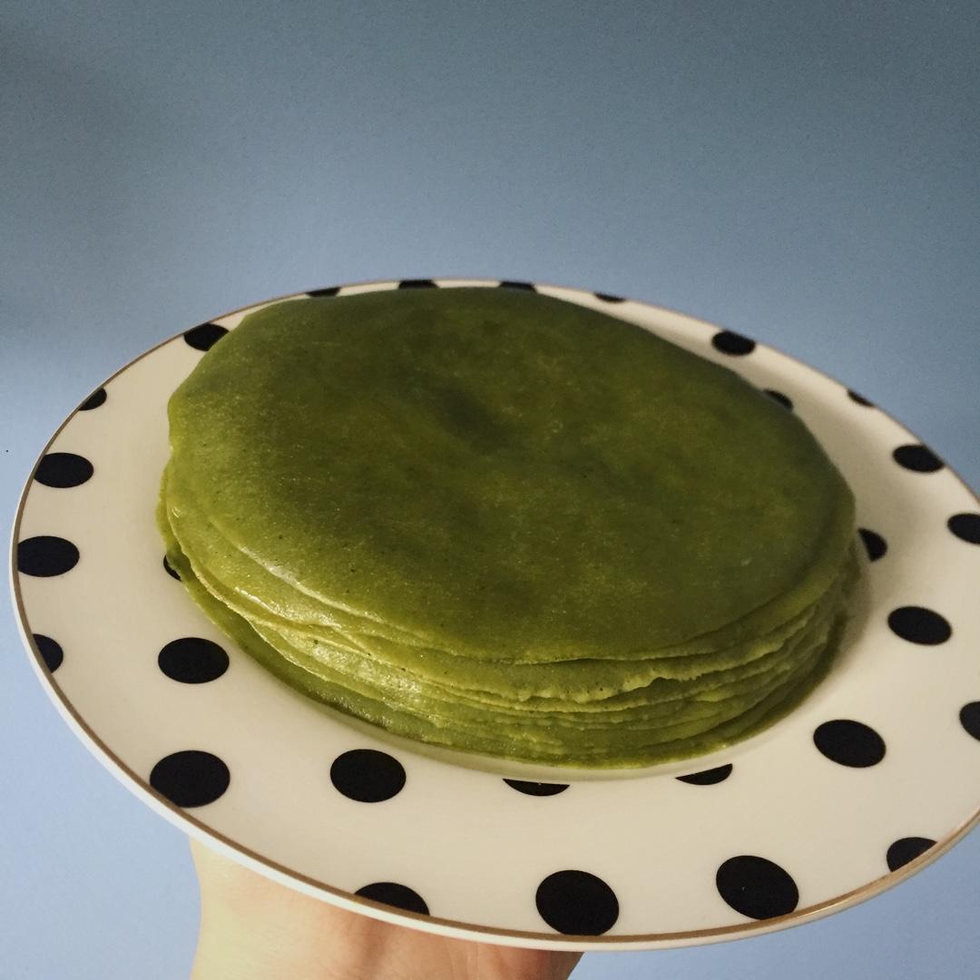 美味的煎蛋糕—抹茶千层蛋糕