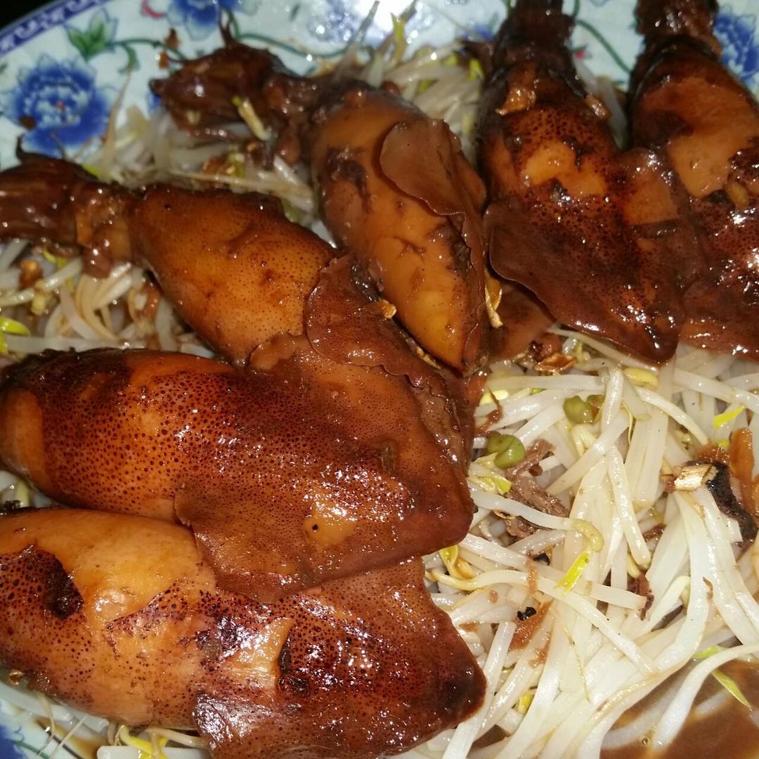 豉油带籽鱿鱼的做法