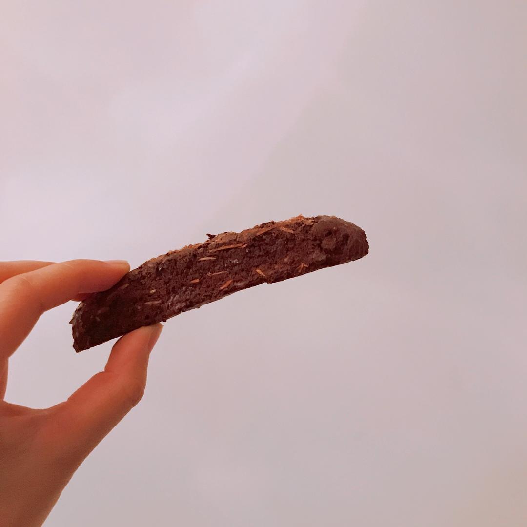 无油杏仁巧克力意式脆饼丨健康·零食（附7个意式脆饼成功要点）